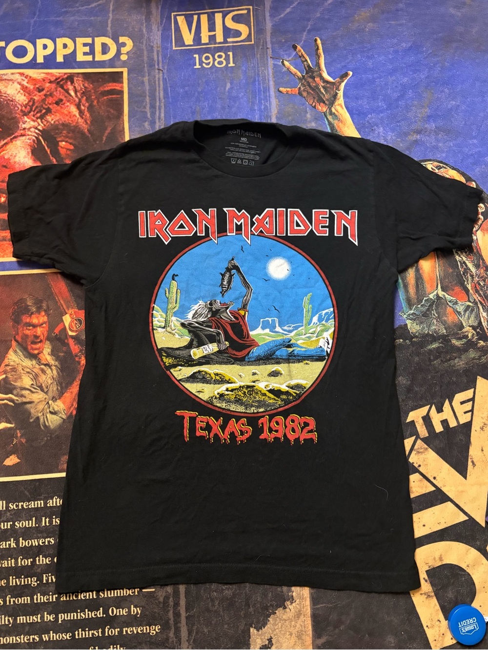 Modern Hot Topic Iron Maiden - Texas 1982 tour shirt